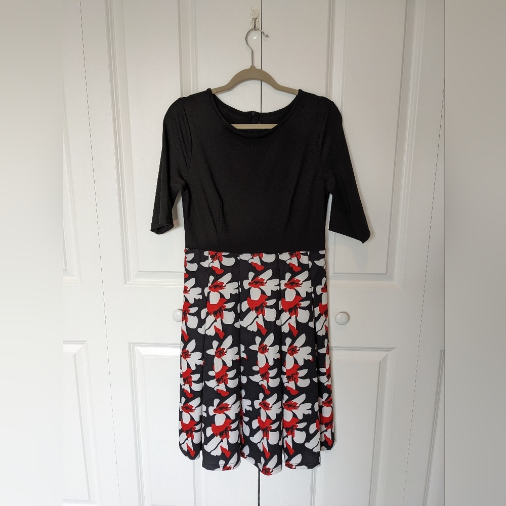 Black & Floral Dress